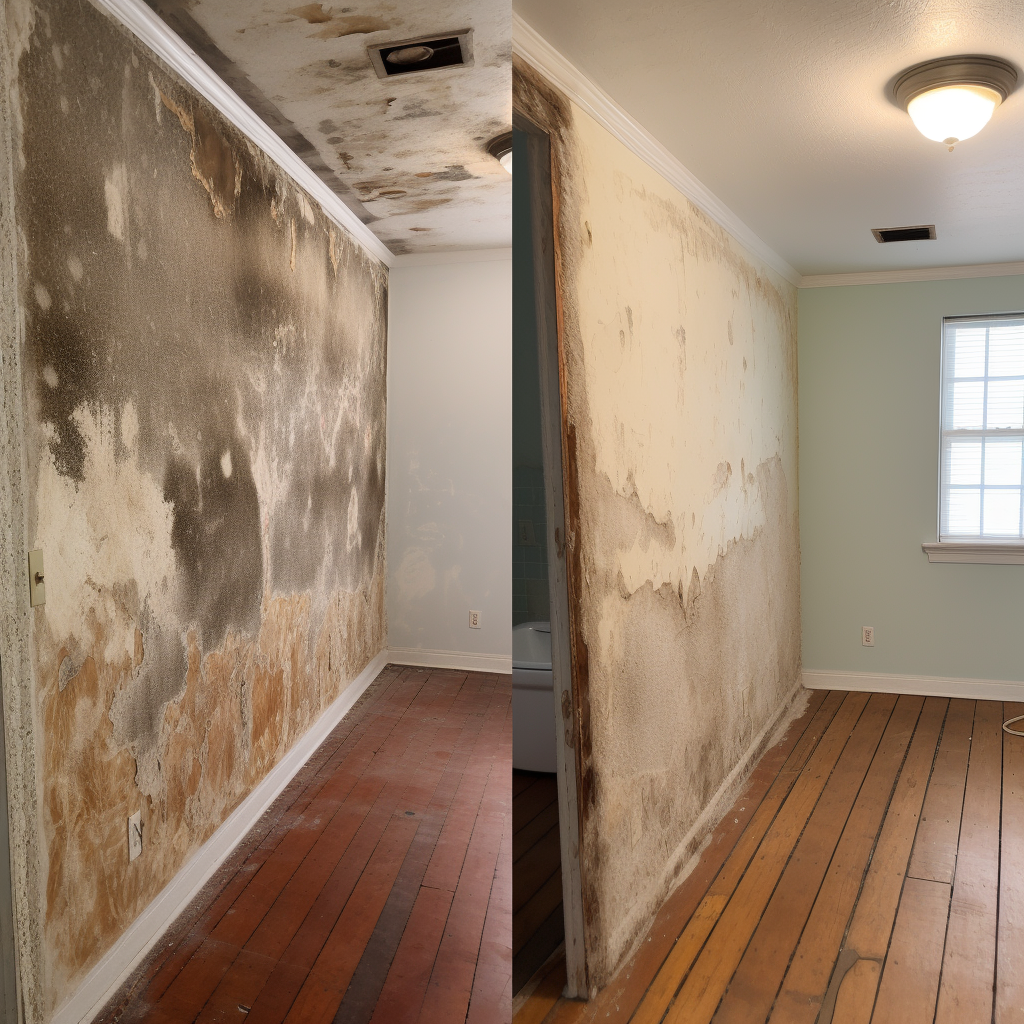 mold removal from plaster 